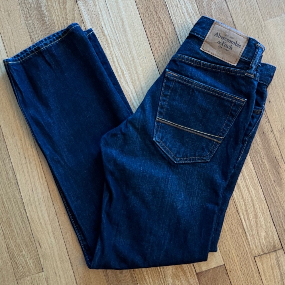 Abercrombie & Fitch A&F men's blue jeans, skinny, cotton, size W28 L30 NWOT